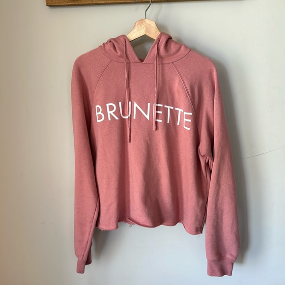Brunette the Label The Cropped Classic Hoodie - size MED/LG - Picture 1 of 3
